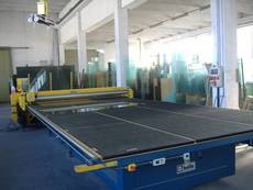 Автоматический стол раскроя стекла джамбо 6500*3500-BOLLA/MA