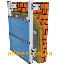 продам алюминиевую подсистему вентилируемого фасада Украина