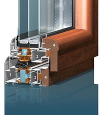 Алюмодеревянные энергосберегающие окна WOODAL