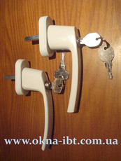 Ручка с замком для окон - антидетка Германия, Польша, Турция