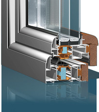 Алюмодеревянные энергосберегающие окна WOODAL Днепропетровск