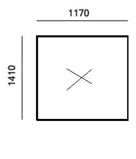 Окно глухое REHAU Euro-70, б/у