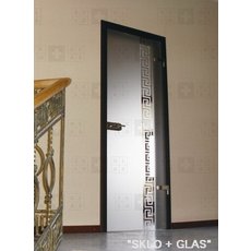 Стеклянные двери с алюминиевой коробкой