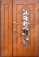 Вхідні двері з накладками дубового шпону Львів