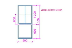 Требуется алюминиевая входная дверь