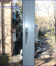 Установка оконной ручки с замком