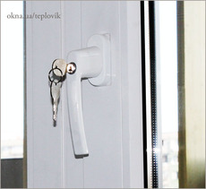 Установка ручки с замком