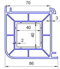 Продам доп.профиля на 58 и 70 системы