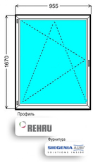 Продам окно REHAU euro 60 (демонтирован из новостроя)