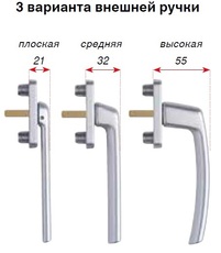 Ручки балконные для установки под роллеты (МАСО)