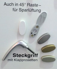 Ручка оконная и розетка отдельно (МАСО)