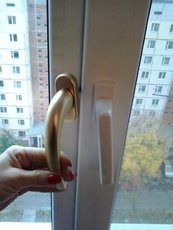 Ручки оконные цвет золото