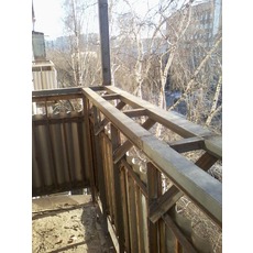 Установка балконных козырьков
