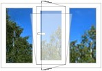 Вікно 3-х приватних REHAU.