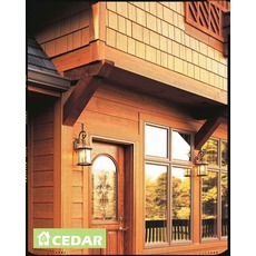 Фиброцементный сайдинг Cedar Premium, красное дерево