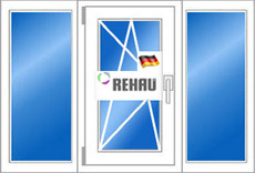 Дверь и окно. Ошибка замерщика. REHAU 70 (5 камерный). Герма