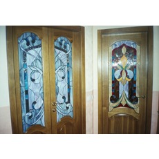 Ізготавленіе вітражів "Тіффані" в дверні прорізи