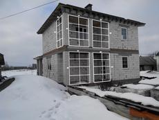 Скління фасаду приватного будинку.