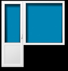 Балконный блок Рехау евро 60