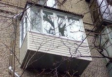 Остекление П-образного балкона.