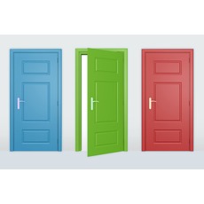 Межкомнатные двери цветные. Двери в цвете