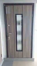 Двери металлические входные, покрытые ПВХ, накладка МДФ