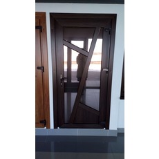 Металопластикові вхідні двері із тонованим склом