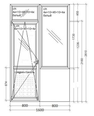 Продається блок балконний б / у