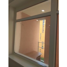 Окно глухое окно Rehau Ecosol 60 с фрамугой 1660 * 1480