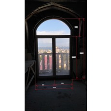 Балконні двері з вікном, стан нової
