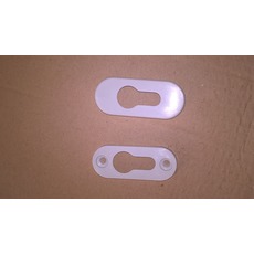 Накладка для замочной сердцевины пластиковая (белая, коричне