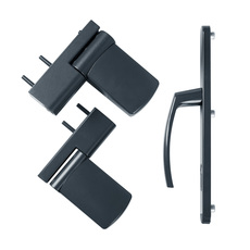 Дверная фурнитура в цвете антрацит