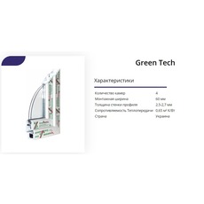 Металлопластиковые окна Green Tech