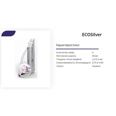 Недорогі металопластикові вікна ECOSilver