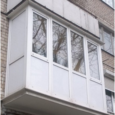 Сделать балкон с выносом 30 см, длина 7 м. Киев, Лесной