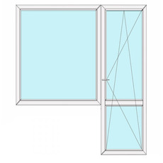 Металопластикові двокамерні вікна