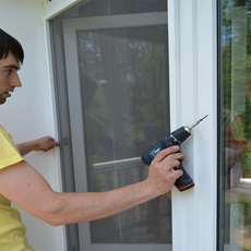 Москітні сітки на балконні двері Лівий берег