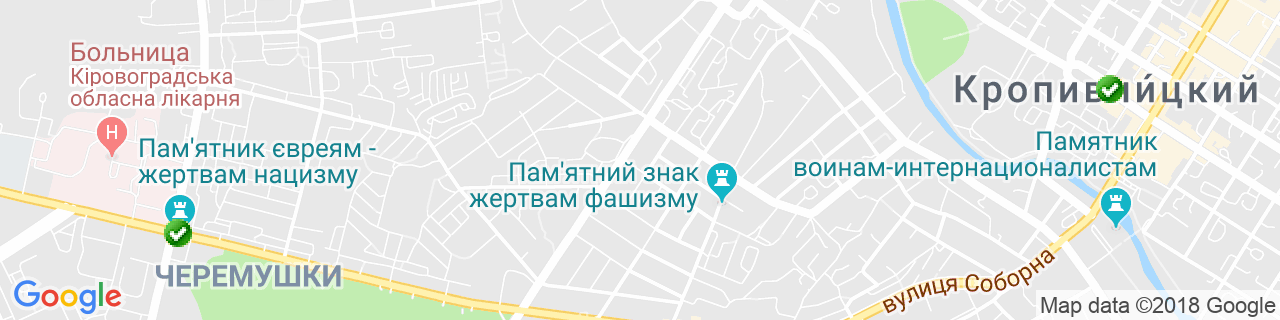 Карта объектов компании Бортник