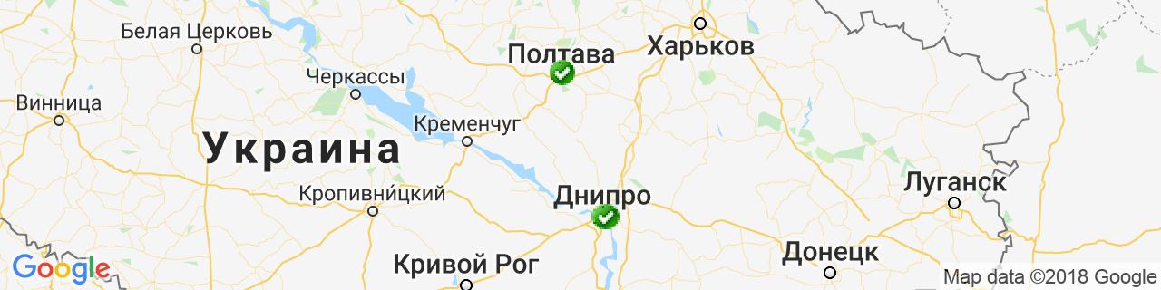 Карта объектов компании Фабрика окон ЭКИПАЖ