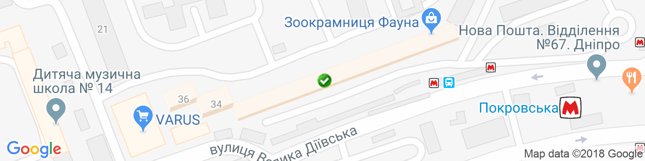 Карта об'єктів компанії Новий Дім