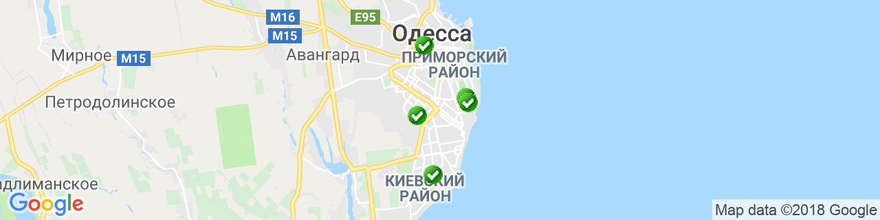 Карта объектов компании Одесса Пласт Карта объектов компании Одесса Пласт