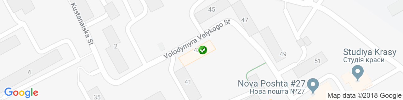 Map of facilities Рудчик В. Л.