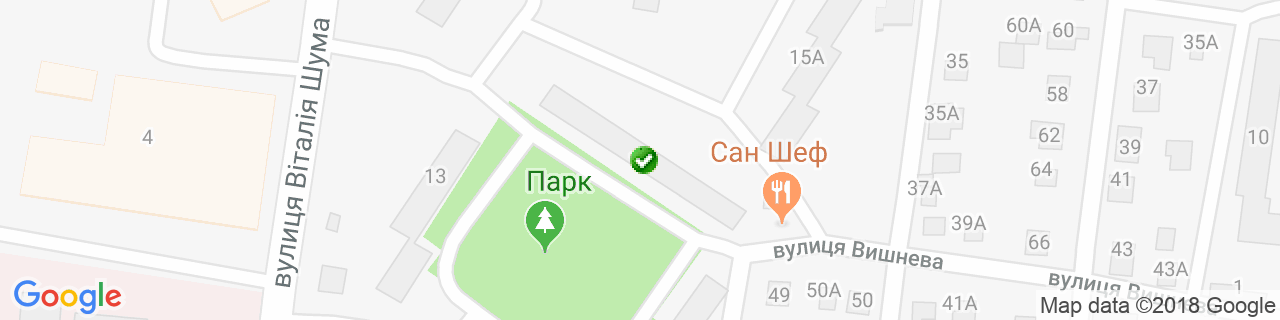 Карта об'єктів компанії SSDpotolok