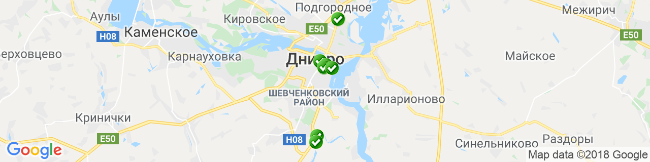Карта объектов компании Викно Гласс Карта объектов компании Викно Гласс